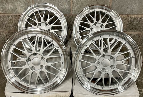 Silver alloy wheels bmw - 18",